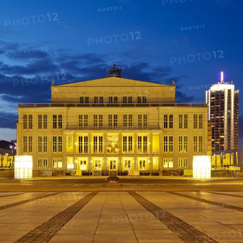 Opera in the Evening with Winter Garden Tower
