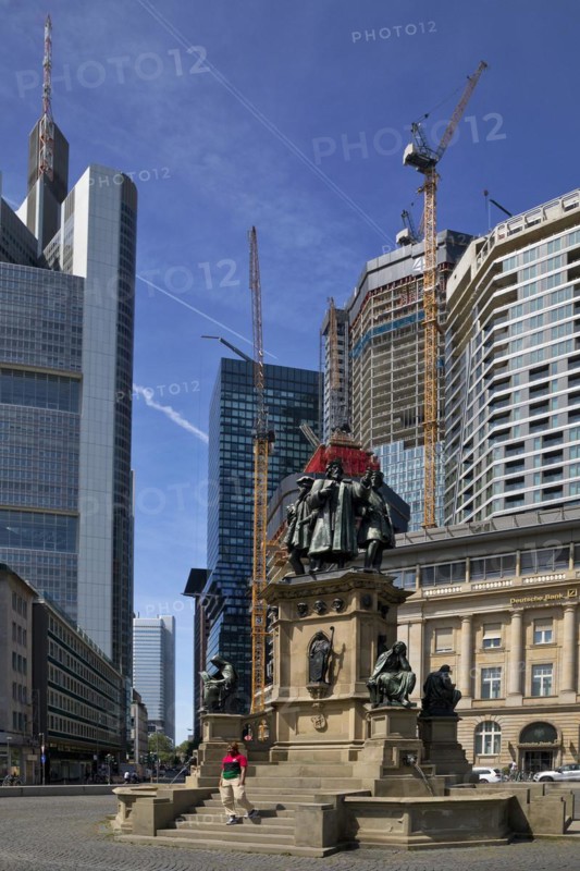 Major construction site with the project name Four Frankfurt