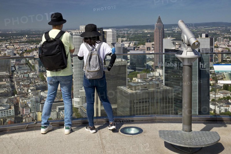 City view of the banking district from the Maintower