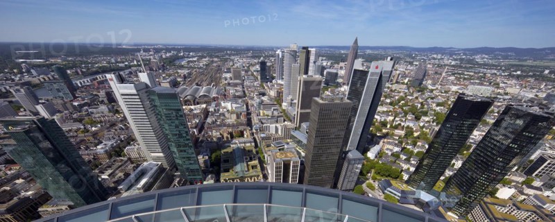 City view of the banking district from the Maintower