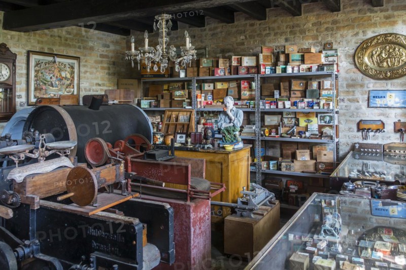 Interior of 20th century tobacconist