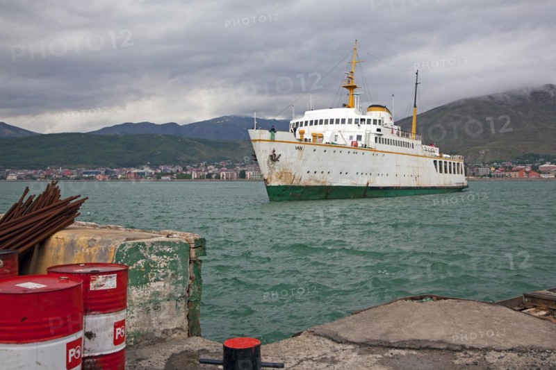 Train ferry across Lake Van between the cities Tatvan and Van
