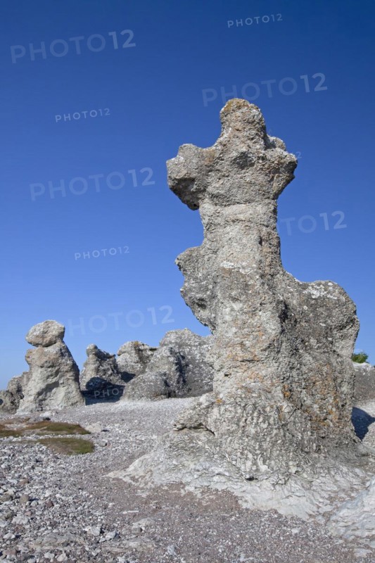 Limestone sea stacks
