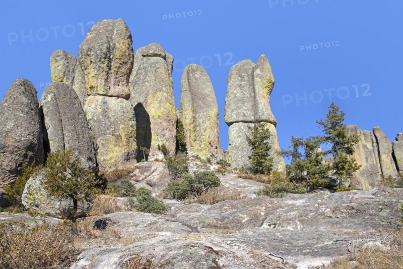 Elongated rock formations in the Valley of the Monks