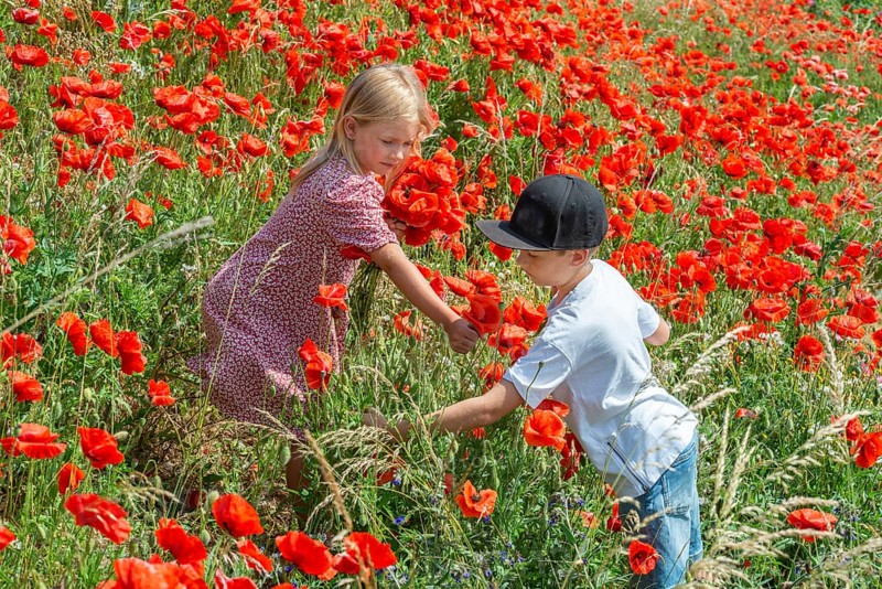 Two children