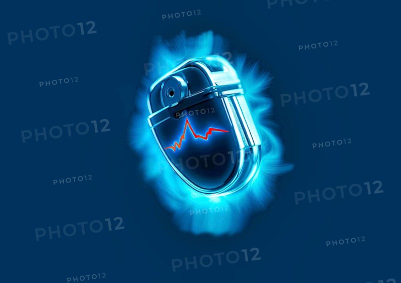 Symbol graphic heart fibrillation