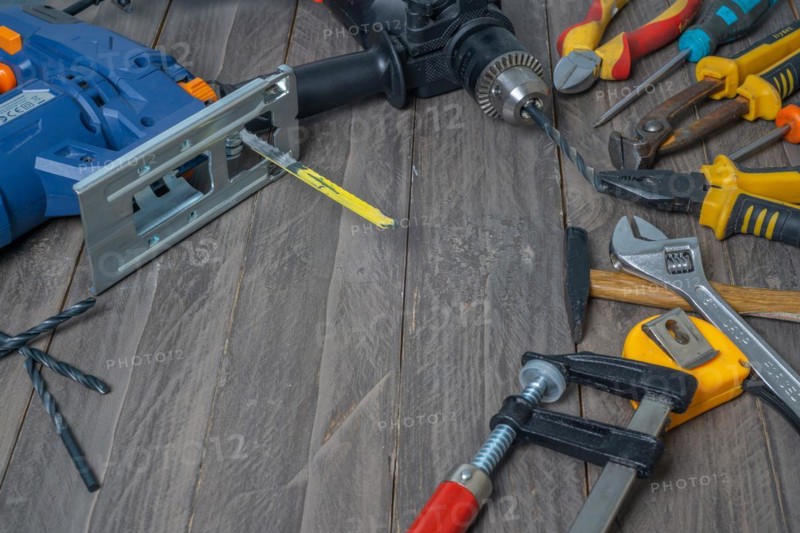 Tools used for DIY at home electrical and manual
