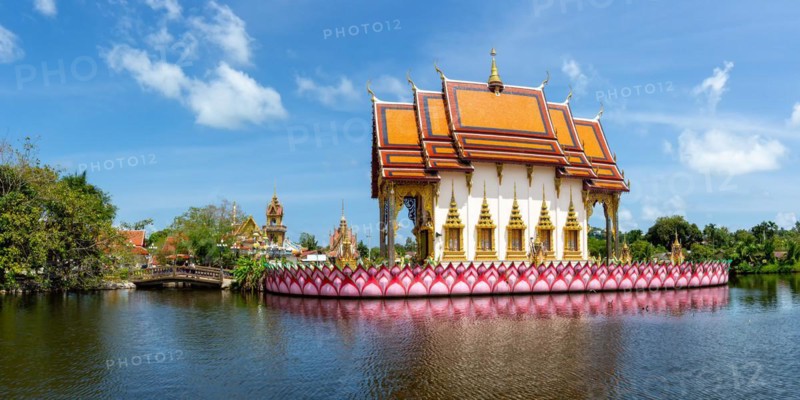 Wat Plai Laem Temple Panorama on Ko Samui Island
