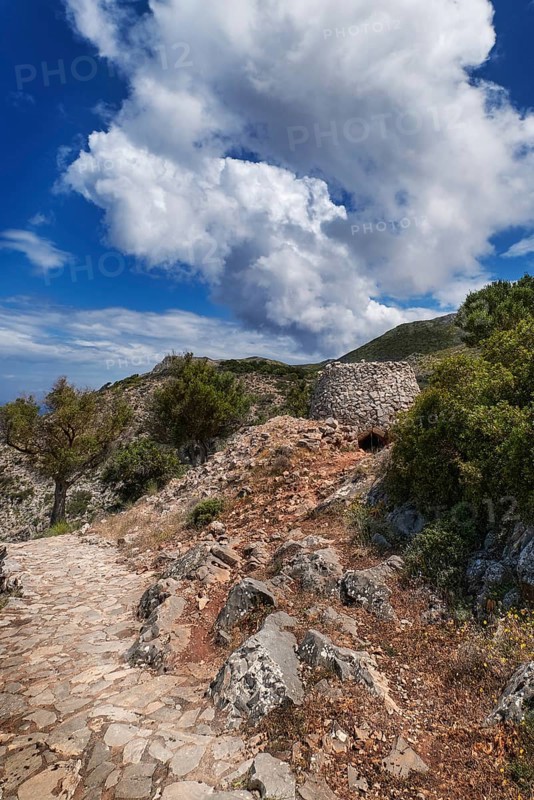 Typical Greek or Cretan landscape