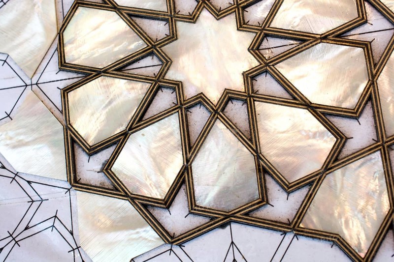 Ottoman art example of Mother of Pearl inlays