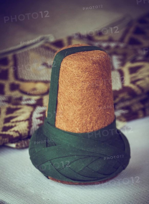 Ottoman fashion turban for sufi dervish man