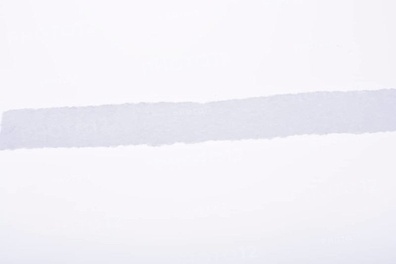 A piece of white blank torn note paper