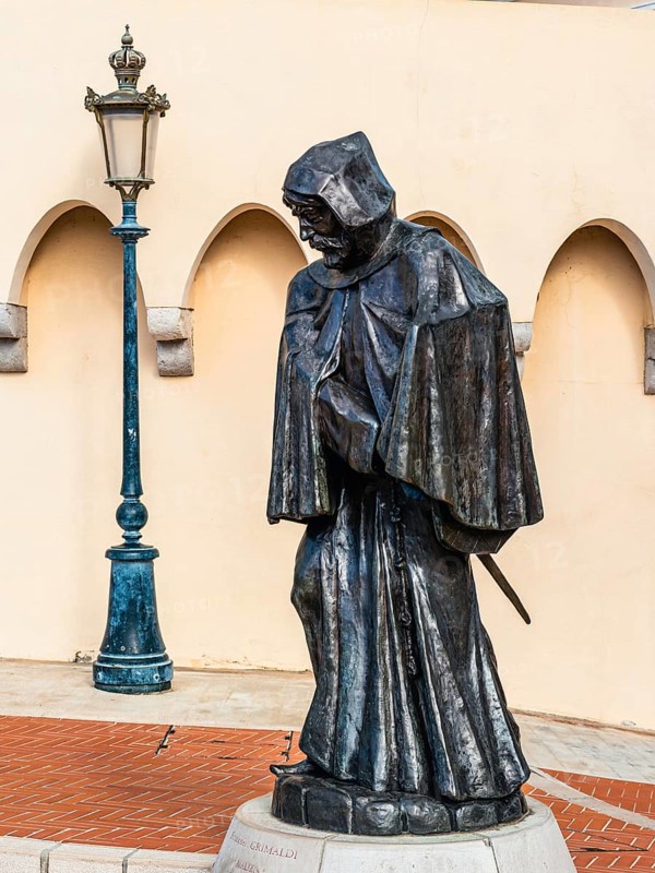 Statue of Francois Grimaldi in Princes Palace of Monaco