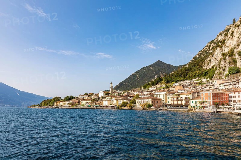 Village view of Limone sul Garda on Lake Garda