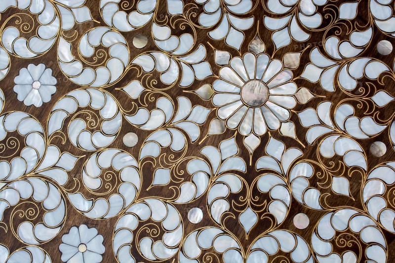 Ottoman art example of Mother of Pearl inlays
