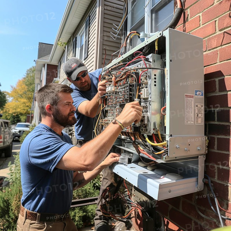 Handyman install a heat pump