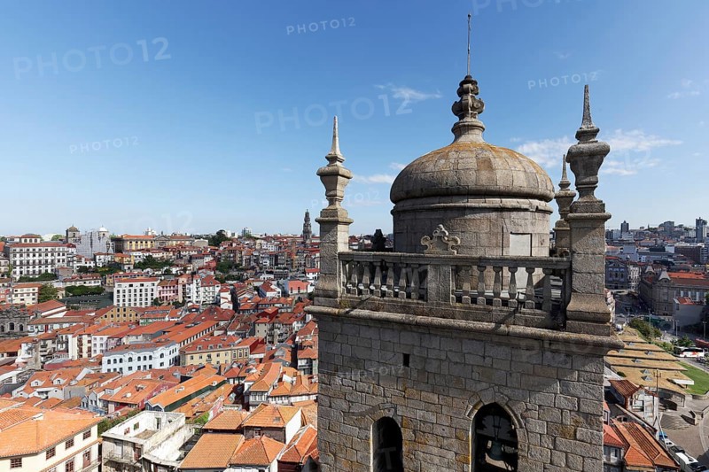 View from the tower of the Se do Porto Cathedral to Baixa district