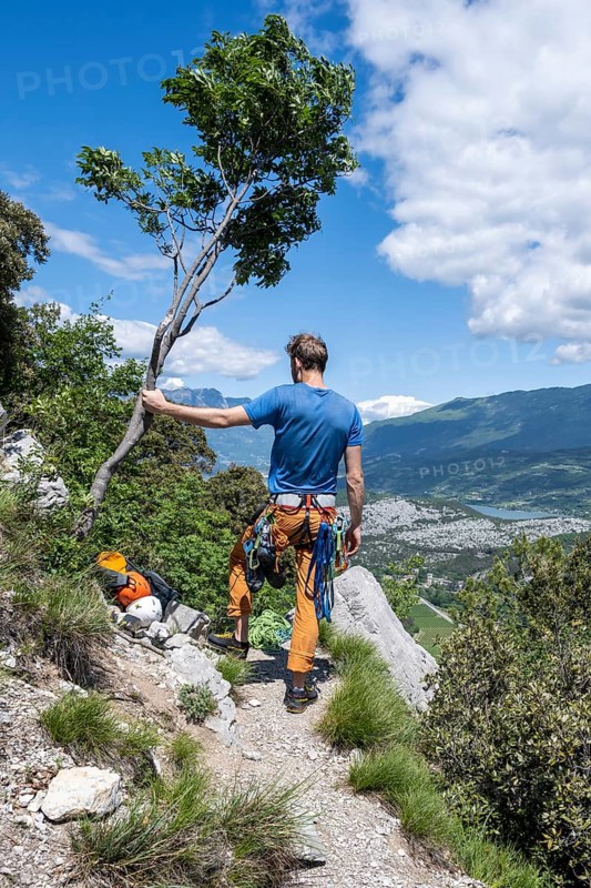 Climber at the summit