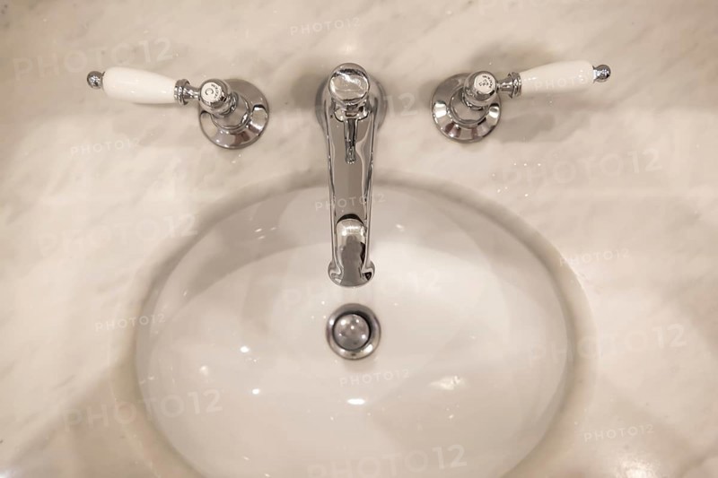 Retro Styled Bathroom Sink with Water Faucet in France