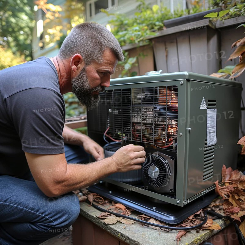 Handyman install a heat pump