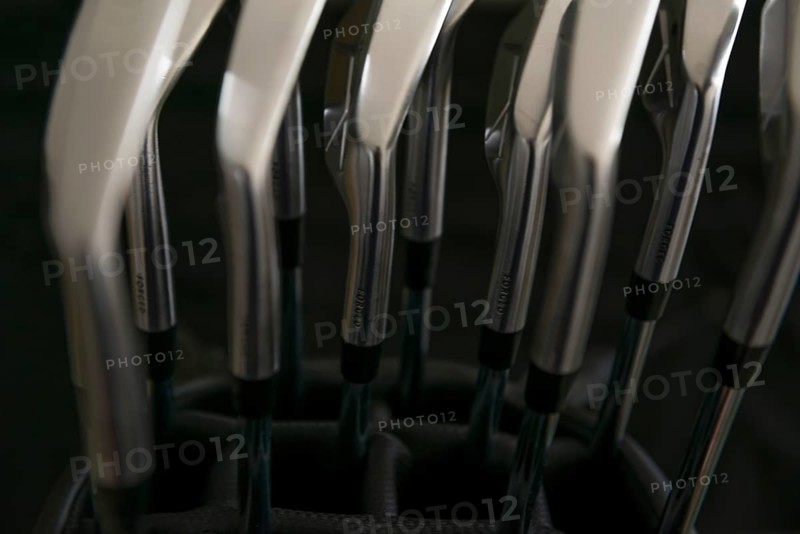Modern Forged Iron Golf Clubs in Golf Bag in Switzerland