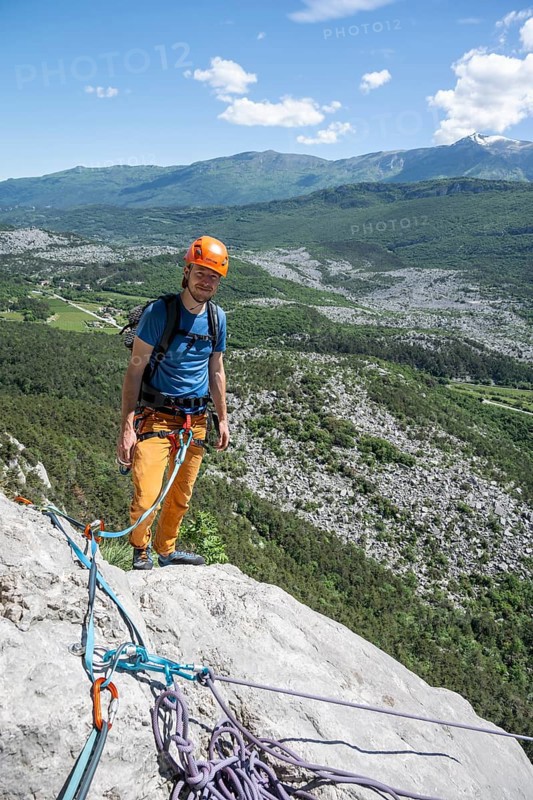Climbers on the rope