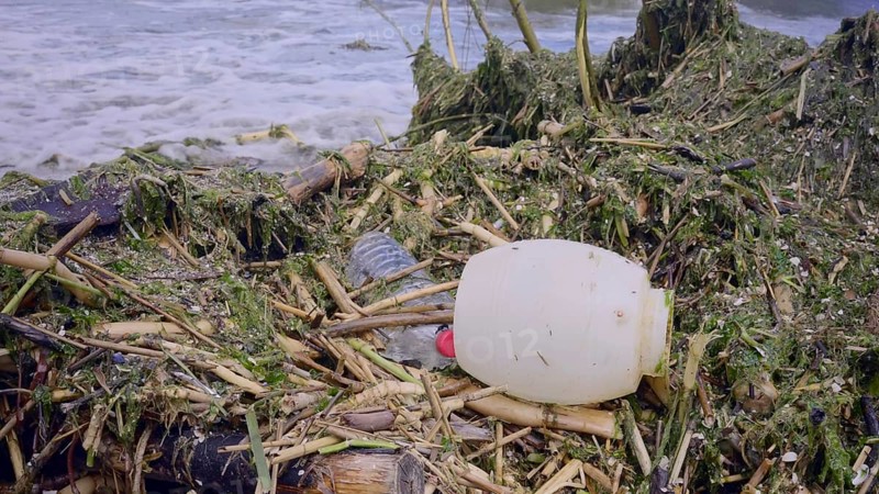 Plastic and other drifting debris has reached Black Sea beaches in Odessa