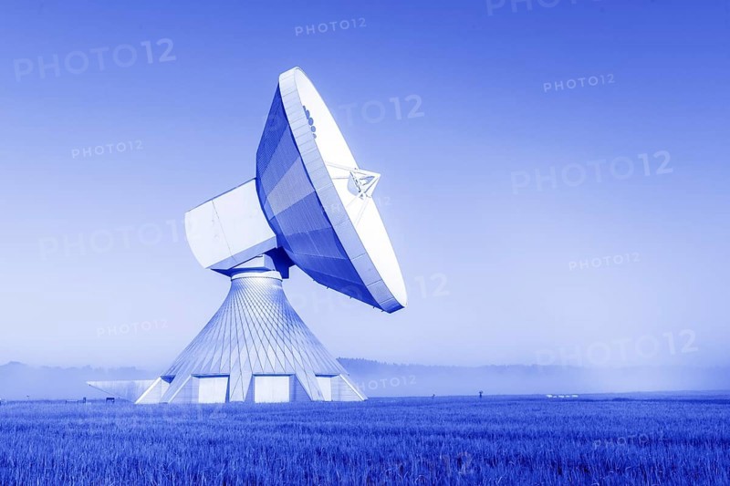 Large parabolic antenna of the earth station near Raisting