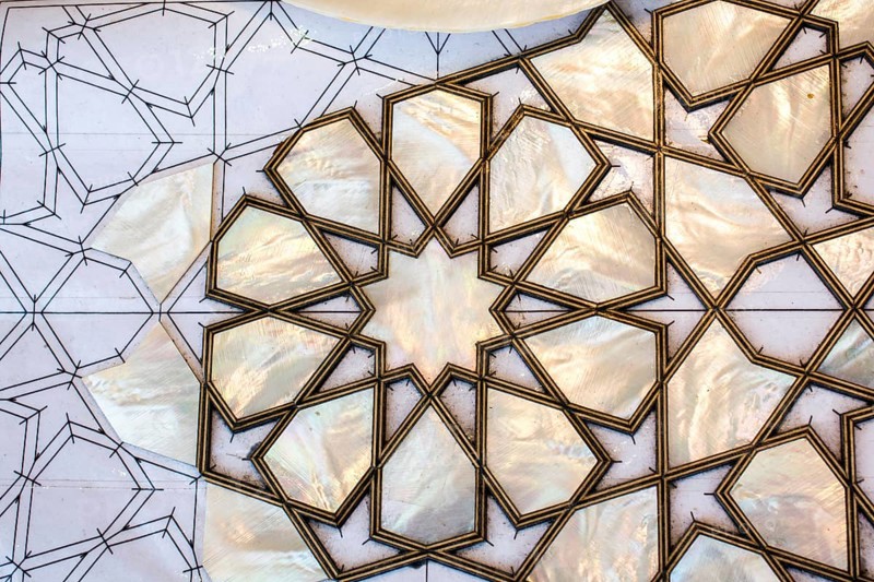 Ottoman art example of Mother of Pearl inlays