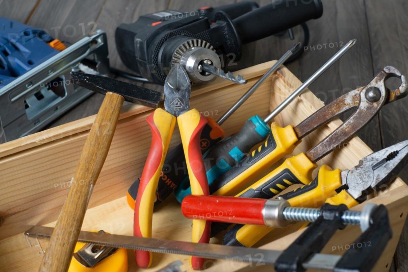 Tools used for DIY at home electrical and manual