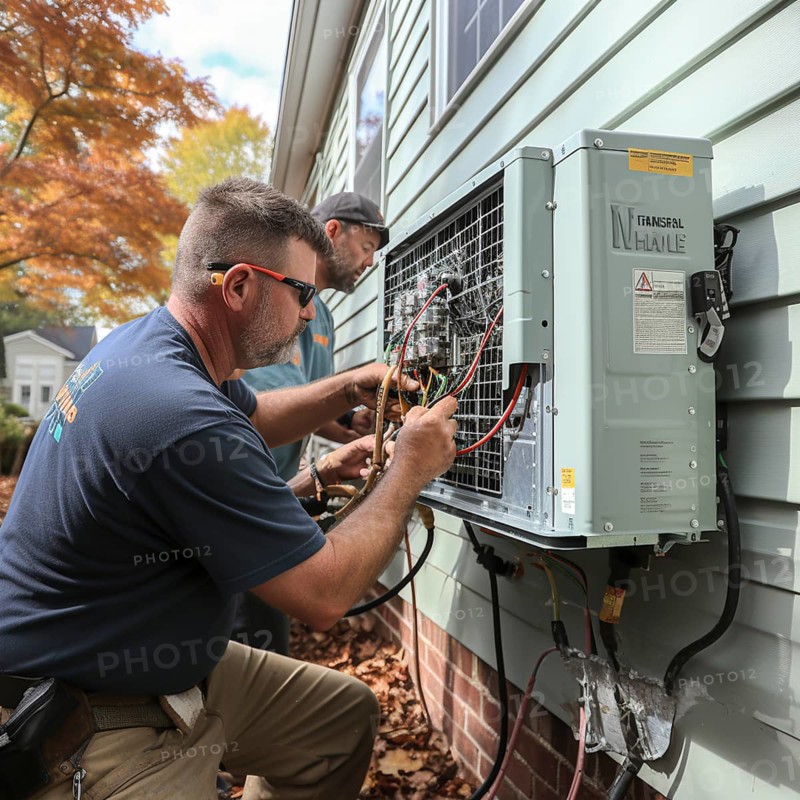 Handyman install a heat pump