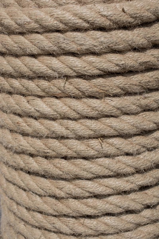 Inen rope in view as a thread background