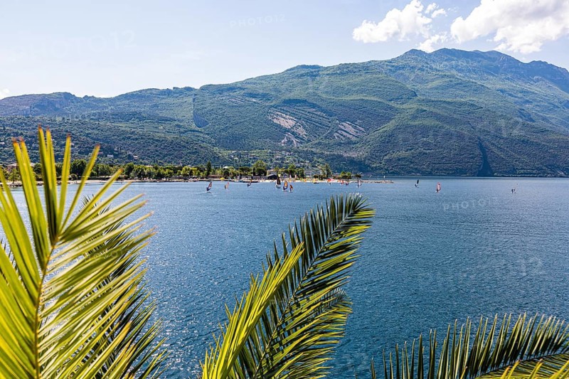 Windsurfers at Torbole on Lake Garda