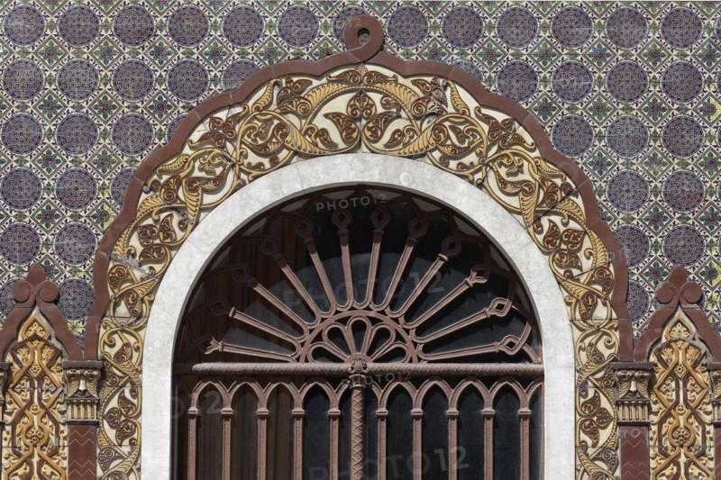 Ceramic tile facade