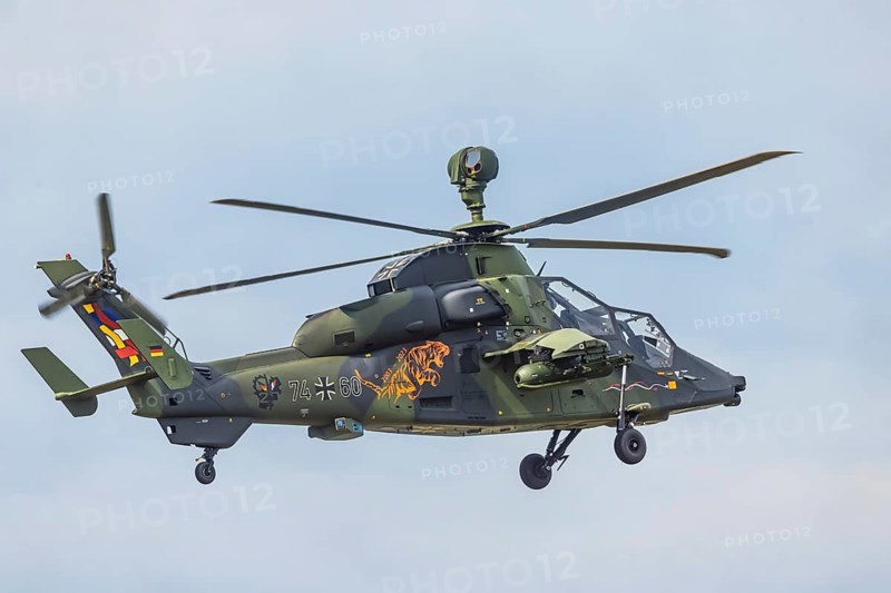 Bundeswehr Tiger helicopter in flight