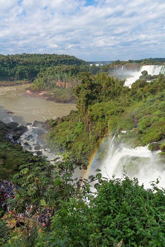 View of the waterfalls from above