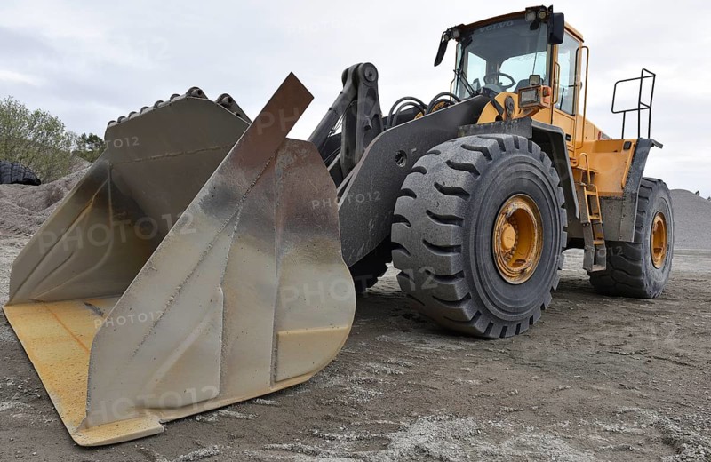 Wheel loader in a quarry in Norway