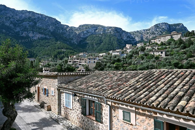 Artists' village of Deia on the edge of the Tramuntana Mountains