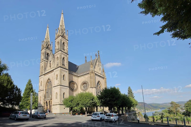 Neo-Gothic Apollinaris Church built in 1857 in Remagen