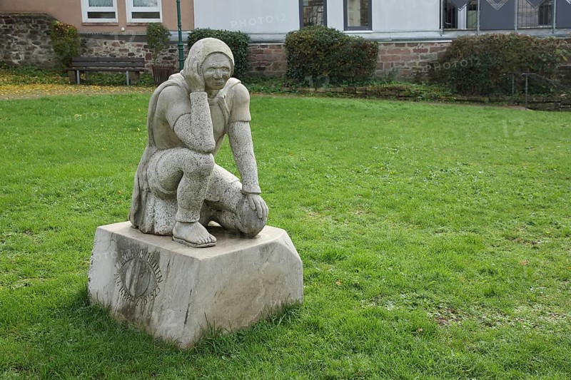 Sculpture and monument to Imperial Knight Ulrich von Hutten 1488-1523