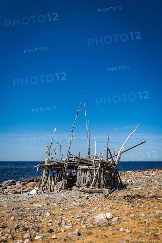 Driftwood beach hut