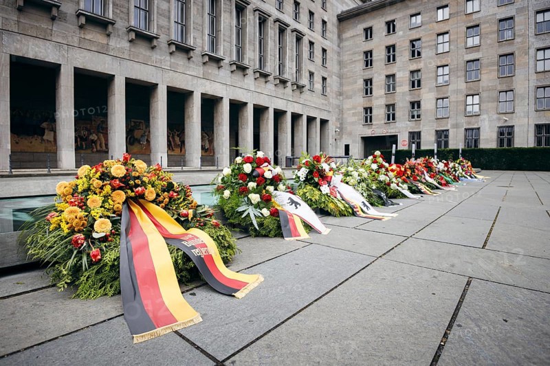 Wreath-laying ceremony on the occasion of the 70th anniversary of the GDR People's Uprising of 17 June 1953 at the Platz des Volksaufstandes in Berlin. 17.06.2023.