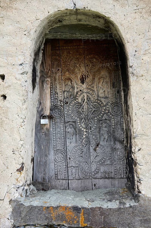 Wooden gate of St. George's Church