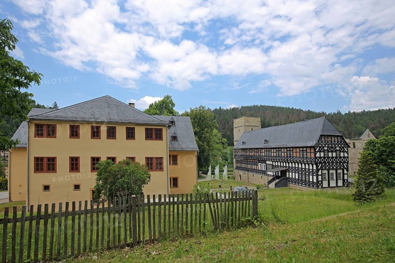 Paulinzella Monastery former Benedictine monastery yellow hunting lodge and official residence