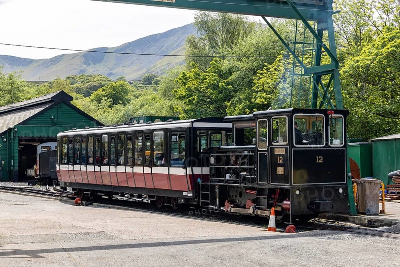 Snowdon Mountain Railway with diesel train