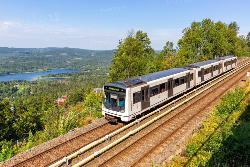 Metro Tunnelbane at Holmenkollen in Oslo