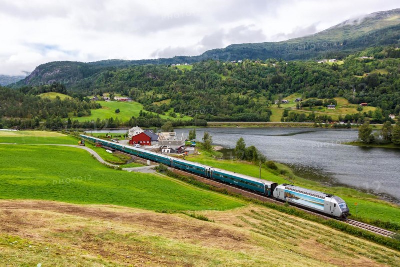 Bergen Railway train at Seimsgrend