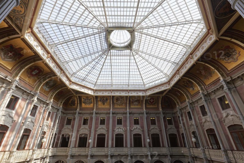 Inner courtyard with glass dome