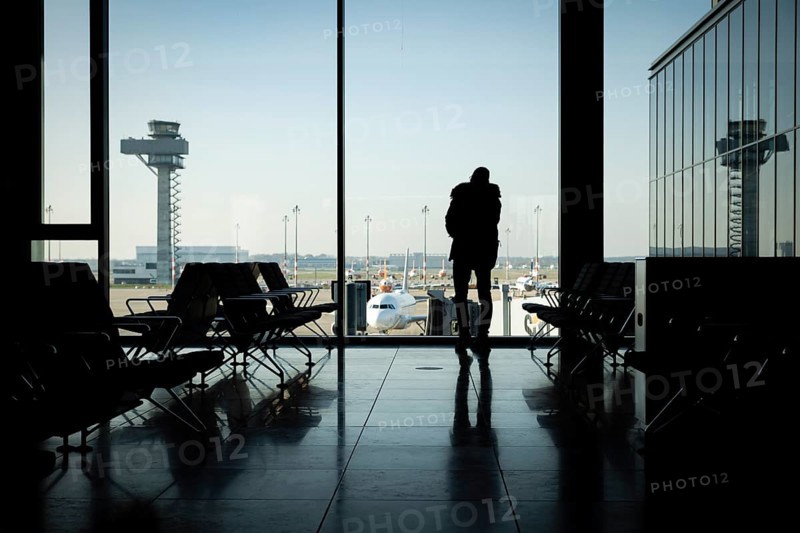 Waiting at Berlin-Brandenbunr Airport