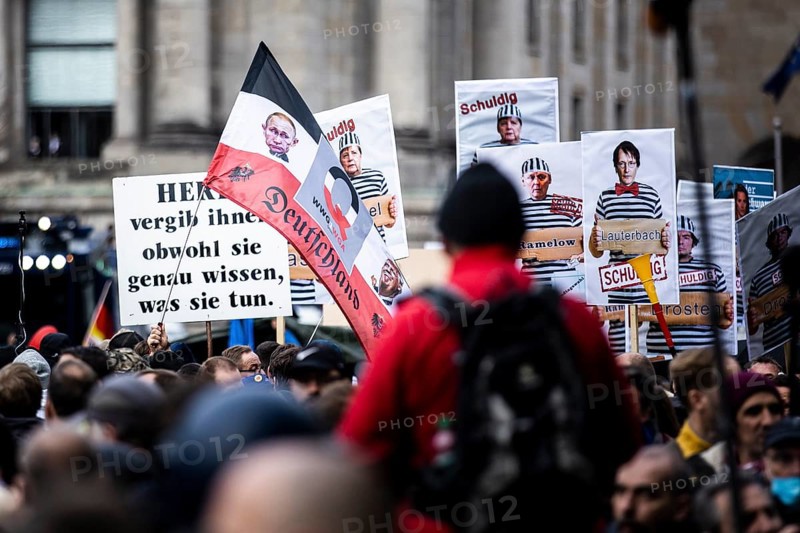 Demonstration against the reformed Infection Protection Act by Corona sceptics
